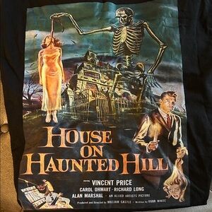 Vintage Horror Graphic Tee - Black